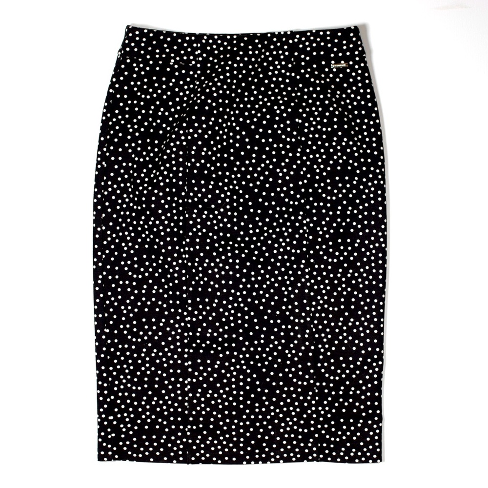NEW TAHARI Polka Dot Pencil Skirt